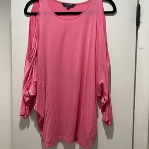 Peep Shoulder Pink Blouse “Lauren” by Ralph Lauren